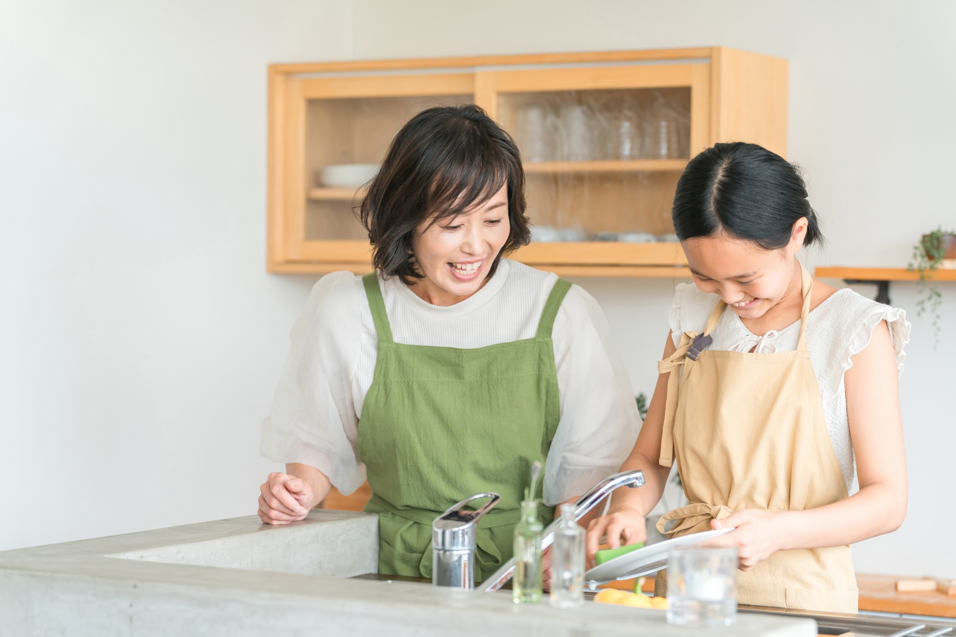 親子笑顔